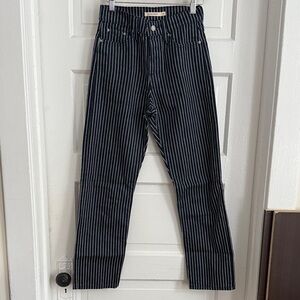Levi’s dark blue striped jeans - wedgie straight